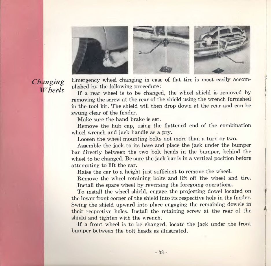 1953 Packard Owners Manual Page 65